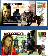 Tanzania 2005, Microcredit Cancel On 2 Envelopes 2108.0728 Dutch Princess Maxima, UN, Netherlands - Usines & Industries