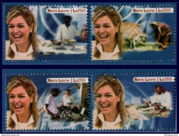 Sierra Leone 2005, Micro Credit 4 Values MNH 2108.0718 UN, Dutch Princess Maxima, Netherlands - Usines & Industries