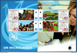 Gambia 2008, Micro Credit Issue Block Issue MNH 2108.0716 Dutch Princess Maxima, UN, Netherlands - Usines & Industries