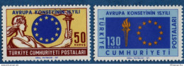 Turkey 1964 15 Year European Council 2 Values MNH 64-02 - 1964