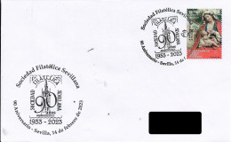 SPAIN. POSTMARK. 90TH ANNIVERSARY OF THE SEVILLIAN PHILATELIC SOCIETY. SEVILLA. 2023 - Machines à Affranchir (EMA)