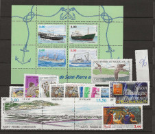 1996 MNH St Pierre Et Miquelon Year Collection Postfris** - Años Completos