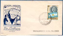 Antarctic Argentina 1958 Internat. Geophysic Year Base Melchior Postmark 2106.1206 Observatiorio Island, Palmer Archipel - Other & Unclassified