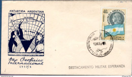 Antarctic Argentina 1958 International Geophysical Year Base Esperanza Postmark 2106.1204 Hope Bay, Graham Land - Otros & Sin Clasificación