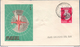 Antarctic Argentina 1958 International Geophysical Year South Orkneys - Orcadas Station Postmark 2106.1202 - Otros & Sin Clasificación