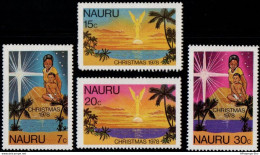 Nauru 1975 Stained Glass - Church Windows 4 Values MNH 2105.2722 - Vetri & Vetrate