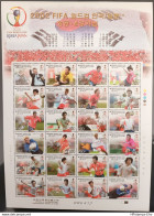 Korea South 2002, Football Worldchampionship Sheet 24 Values MNH 2203.1704 - 2002 – Corée Du Sud / Japon