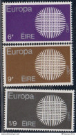 Eire 1970 Cept 2210.0116, 3 Values MNH - 1970