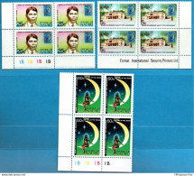 Nauru 1973 Nauru-cooperation Issue 3 Value MNH H-77.03-4Bl Girl In The Moon, Co-op Founder - Nauru