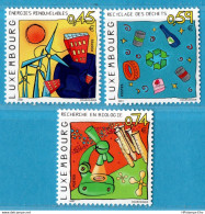 Luxemburg 2001 Environment 01-11 MNH Renewable Energy, Recycling, Bio Research - Protection De L'environnement & Climat