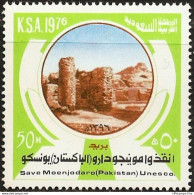 Saudi Arabia 1977 Moenjodaro Site Pakistan 1 Value MNH SA-77-08 - Archéologie