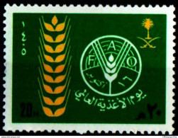 Saudi Arabia 1984 World Food Day. Ear Of Corn 1 Value MNH SA-84.07 - ACF - Aktion Gegen Den Hunger