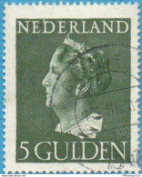 Netherlands 1945  5 Gld Queen Wilhelmina Cancelled Nl-46-01.03 H - Gebruikt