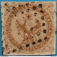 France Colonies 1859 10 C Eagle Bristre Cancelled 2305.0803 - Águila Imperial