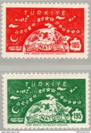 Turkey 1959 Nato 10 Year 2 Values MNH 59-04 - NAVO