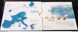 Euro Coins Official Set 2003 Pont Adolphe Bridge - 8 Coins - Luxembourg