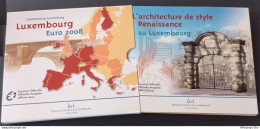 Euro Coins Official Set 2008 - Architecture De Style Renaissance - With Extra Commemorative € 2-coin : 9 Coins - Luxembourg