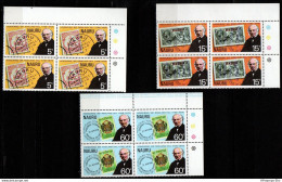 Nauru 1979 Rowland Hill Centennary 3 4-blocks With Traffic Lights MNH 79.01 - Rowland Hill