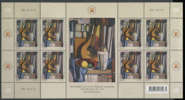 Estonia:Unused Sheet Painter Lepo Mikko - Still Life With Mandoline, 2012, MNH - Estonie