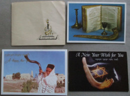 ISRAEL LOT SET SHOFAR JUDAICA SHANA TOVA CARD KARTE TARJETA BIGLIETTO CARTAO FELICITARE KARTKA NEW YEAR POSTCARD CARTE - New Year