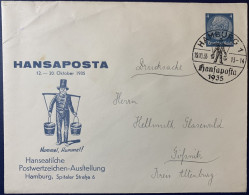Ganzsache Privat Briefumschlag, Hansaposta Hamburg, 1935 - Privat-Ganzsachen