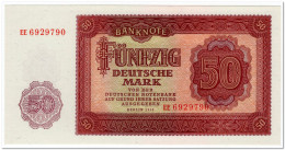 GERMANY DEMOCRATIC REPUBLIC,50 DEUTSCHE MARK,1955,P.20,UNC - 50 Deutsche Mark