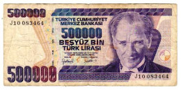 TURCHIA TURKEY - 500000 Lira - L.1970 ND (1997) - P. 212 A.1 - VF - Turquie