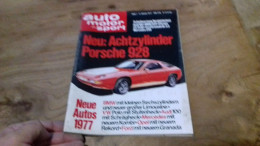 142 / AUTO MOTOR UND SPORT N° 5 1977 NEU ACHTZYLINDER  PORSCHE  928 - Auto & Verkehr