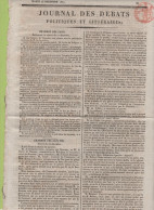 JOURNAL DES DEBATS 23 12 1817 - PROJET DE LOI SUR LA PRESSE - - 1800 - 1849