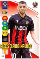 252 Alexis Claude-Maurice - OGC Nice - Panini Adrenalyn XL LIGUE 1 - 2021-2022 Carte Football - Trading Cards