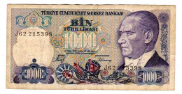 TURCHIA TURKEY - 1000 Lira - ND (1988) - P. 196 - Series II - VF+ - Turquie