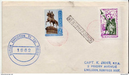 Postal History Cover: Soviet Union Cover Sent From British Expedition To The Pamirs From 1962 - Briefe U. Dokumente