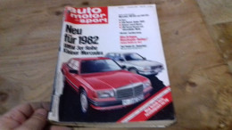 142 / AUTO MOTOR UND SPORT N°20 1981 ALFA ROMEO SPIDER 1600 / DATSUN LAUREL DIESEL ECT - Cars & Transportation