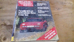 142 / AUTO MOTOR UND SPORT N° 25 1977 PORSCHE 928 / ROLLS ROYCE PHANTOM III ECT - Cars & Transportation