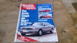 142 / AUTO MOTOR UND SPORT N° 26 1981 TEST MERCEDES 500 SEC - Automobile & Transport