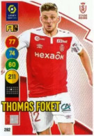 282 Thomas Foket - Stade De Reims - Panini Adrenalyn XL LIGUE 1 - 2021-2022 Carte Football - Trading Cards