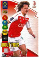 283 Wout Faes - Stade De Reims - Panini Adrenalyn XL LIGUE 1 - 2021-2022 Carte Football - Trading Cards