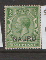 Nauru 1916  SG  1  1/2d  Mounted Mint - Nauru