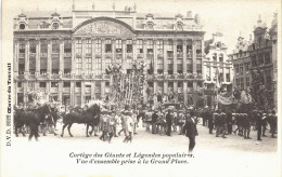 Carte POSTALE Ancienne De  BRUXELLES - OEUVRE Du TRAVAIL / Cortége Des GEANTS ... - Feesten En Evenementen