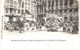 Carte POSTALE Ancienne De  BRUXELLES - OEUVRE Du TRAVAIL / Cortége Des GEANTS ... - Feesten En Evenementen