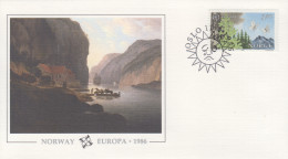 Enveloppe   FDC   1er  Jour   NORVEGE    EUROPA    1986 - 1986