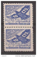 CCF26SASFPAR-LM57-TESPAEREO.Spain.Espagne .BENEFICENCIA.CRUZADA CONTRA EL FRIO.1936.(Galvez 26** PAR) .MUY BONITOS.RAROS - Unused Stamps