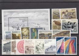 Iceland 1986 - Full Year MNH ** - Komplette Jahrgänge