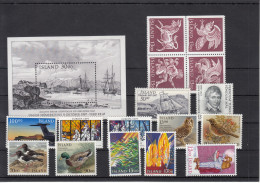Iceland 1987 - Full Year MNH ** - Annate Complete