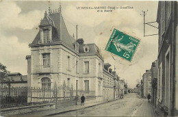 -dpts Div -ref-BL979- Orne - Le Mesle Sur Sarthe - Grande Rue Et Mairie - - Le Mêle-sur-Sarthe