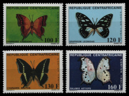 Zentralafrikanische Rep. 1987 - Mi-Nr. 1300-1303 ** - MNH - Schmetterlinge - Centrafricaine (République)