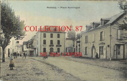 64 PONTACQ -- > BELLE CARTE COULEUR Des ANNEES 1910 De La PLACE HUNNINGUE - Pontacq