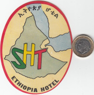 ETIQUETA - STICKER - LUGGAGE LABEL  HOTEL - ETHIOPIA HOTEL - Etiquetas De Hotel