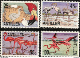 Dutch Antilles 1985 Flamingos Values MNH H-85-02 Antillen Phoenicopterus Ruber - Flamencos