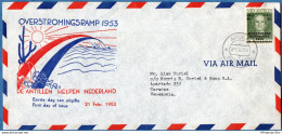 Netherlands Antilles 1949 Flooding 1953, Watersnood FDC  2207.0227 - Protection De L'environnement & Climat
